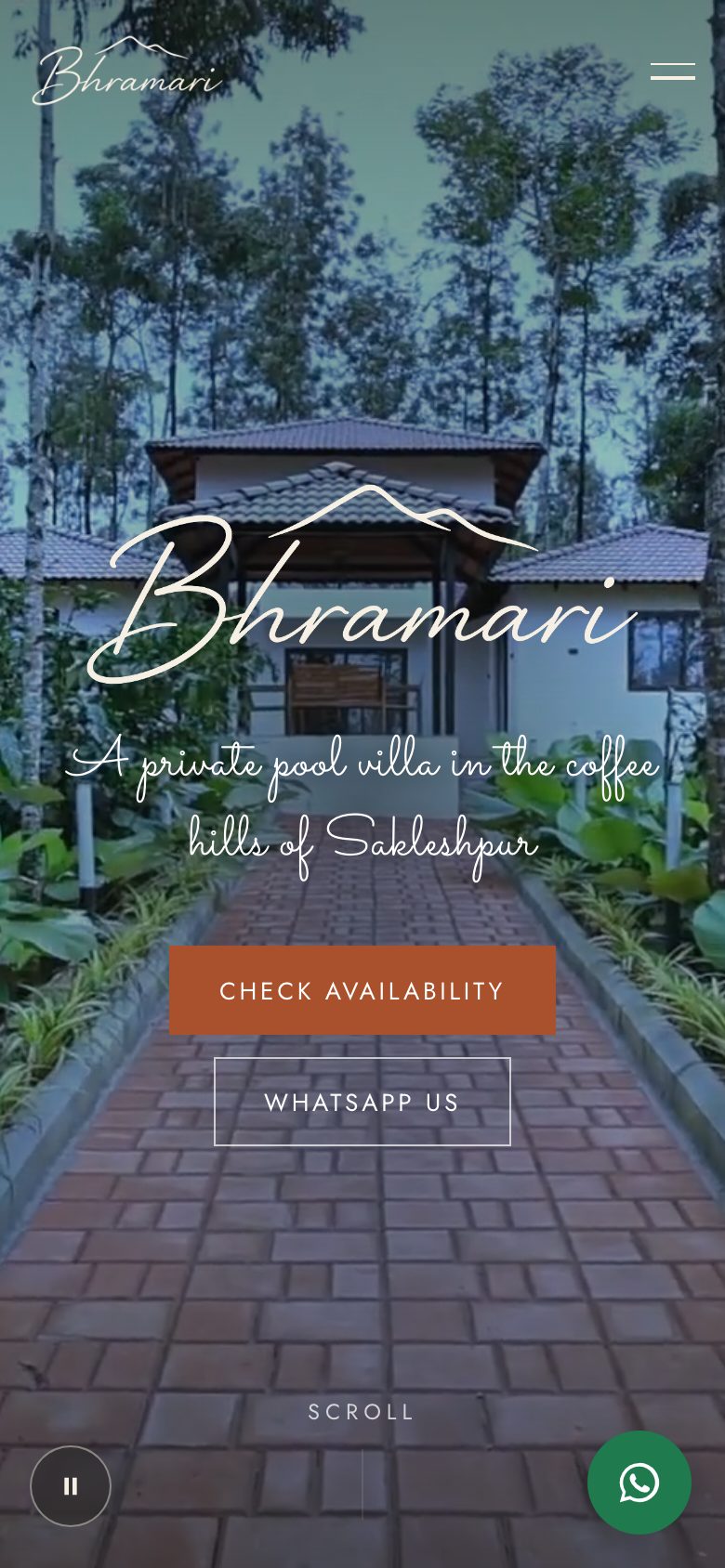 Bhramari homepage on a phone