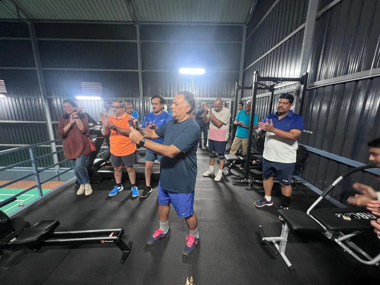 Members in the club gym