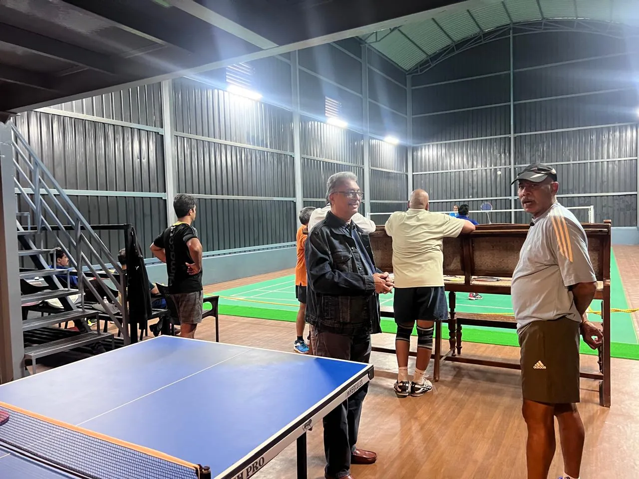 Table tennis table in the club’s indoor sports area